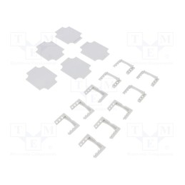 1 set x SPELSBERG - 19507501 - Mounting plate, hard paper, W: 44mm, L: 59mm, Thk: 2mm, TK-PC-75
