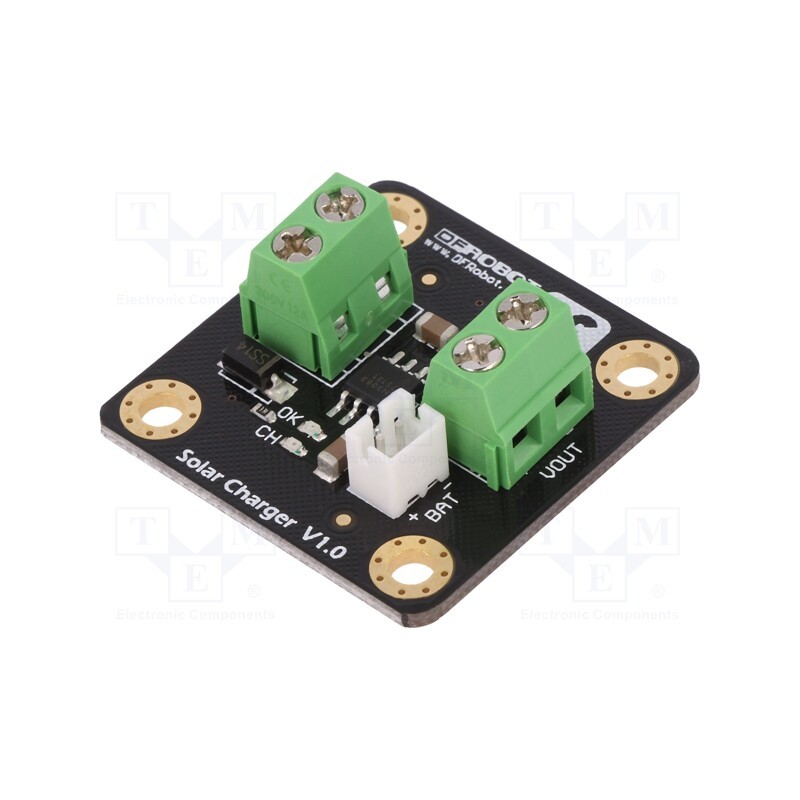 1 pcs x DFROBOT - DFR0264 - Module: Li-Po/Li-Ion charger, solar charger, 4.4÷6VDC, 500mA