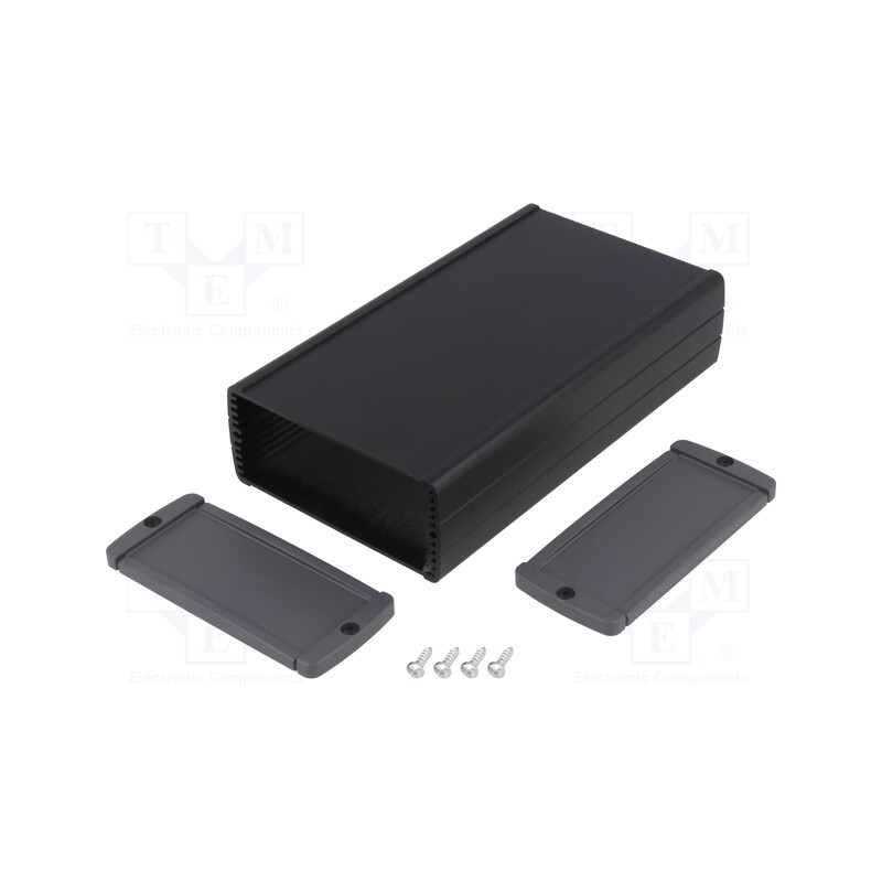 1 pcs x TEKO - TEKAL 23.29 - Enclosure: multipurpose, with panel, TEKAL, X: 85mm, Y: 160mm, black