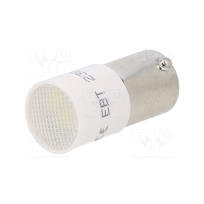 1 pcs x CML INNOVATIVE TECHNOLOGIES - 1880623W - Indicator: LED, BA9S,T10, white, plastic, 230VAC, 230VDC, -20÷60°C