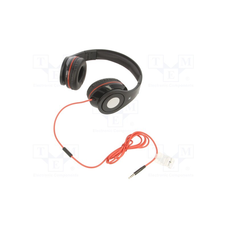 1 pcs x GEMBIRD - MHS-DTW-BK - Headphones with microphone, black, Jack 3,5mm, headphones, 1.5m