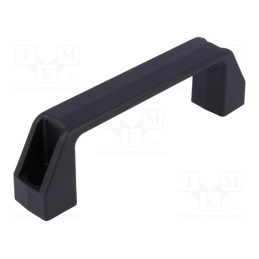 1 pcs x ELESA+GANTER - 37183 - Handle, technopolymer PA, black, H: 46mm, L: 160mm, W: 27mm, F2: 2.6kN