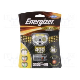 1 set x ENERGIZER - 7638900424478 - Torch: LED headtorch, waterproof, 2h, 400lm, yellow, HEADLIGHT