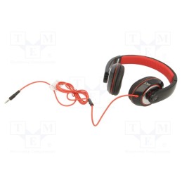 1 pcs x GEMBIRD - MHS-BOS - Headphones with microphone, black,red, Jack 3,5mm, headphones