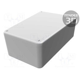 1 pcs x HAMMOND - 1590TRPBBK - Enclosure: multipurpose, X: 79mm, Y: 112mm, Z: 39mm, 1590, aluminium