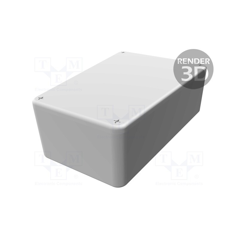 1 pcs x HAMMOND - 1590TRPBBK - Enclosure: multipurpose, X: 79mm, Y: 112mm, Z: 39mm, 1590, aluminium