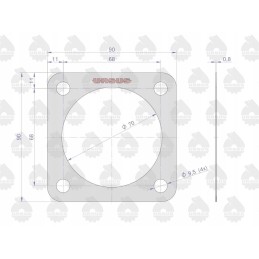 Box cover gasket krazelite 0 8mm c 385 p