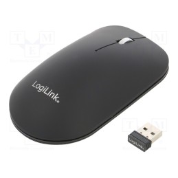 1 pcs x LOGILINK - ID0210 - Optical mouse, black, USB A, wireless, 10m, No.of butt: 3