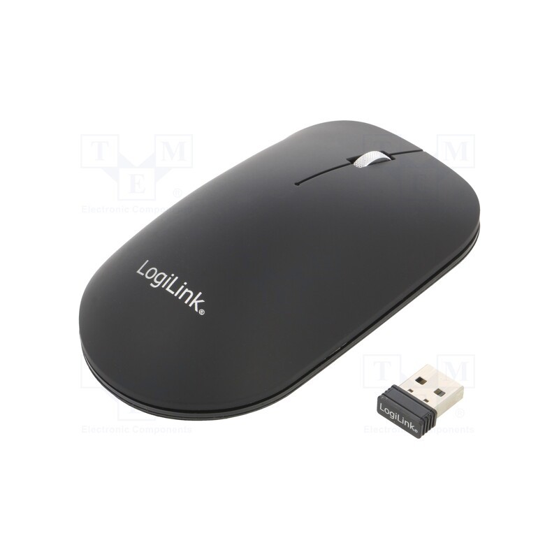 1 pcs x LOGILINK - ID0210 - Optical mouse, black, USB A, wireless, 10m, No.of butt: 3