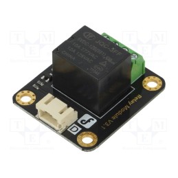 1 pcs x DFROBOT - DFR0017 - Module: relay, Ch: 1, 5VDC, max.150VAC, 15A, Uswitch: max.24VDC, TTL