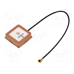 1 pcs x SR PASSIVES - GPS-ANT048 - Antenna, GPS, 2dBi, RHCP, for building in, 50Ω, 18.6x18.6x7.5mm