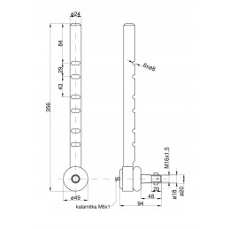 Long ball joint c 385 with nut