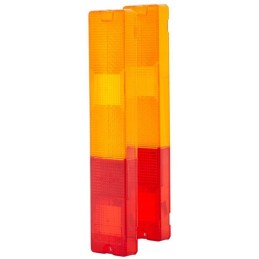 Orange red rectangular lamp shade 30