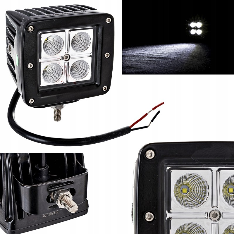 LED work lamp 4 LED 16W 1400lm flood