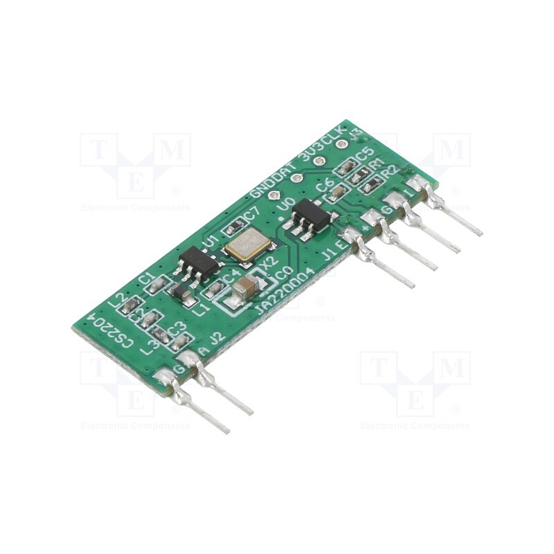 1 pcs x RADIOCONTROLLI - RC-TFSK4-433N - Module: RF, FM transmitter, FSK, 433.92MHz, 2.2÷3.6VDC, 10dBm, THT