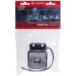 Square LED marker lamp 12 24v with cable