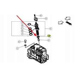 0011322800 washer for injector 2 1 mm