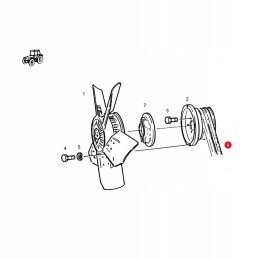 Fendt toothed V-belt 0173247d gates
