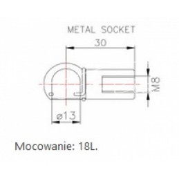 Door gas spring case 24827