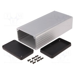 1 pcs x HAMMOND - 1455K1602 - Enclosure: with panel, 1455, X: 78mm, Y: 160mm, Z: 43mm, aluminium