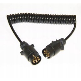 Spiral electrical connecting cable 3 m, 7 cores