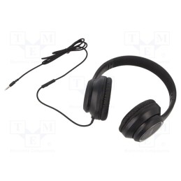1 pcs x LOGILINK - HS0053 - Headphones with microphone, black, Jack 3,5mm, 1.2m, 20÷20000Hz