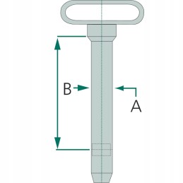 Pin cat. 3 220mm 32mm 20000018 granite