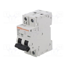1 pcs x LOVATO ELECTRIC - P1MB2PC16 - Circuit breaker, 230/400VAC, Inom: 16A, Poles: 2, Charact: C, 10kA