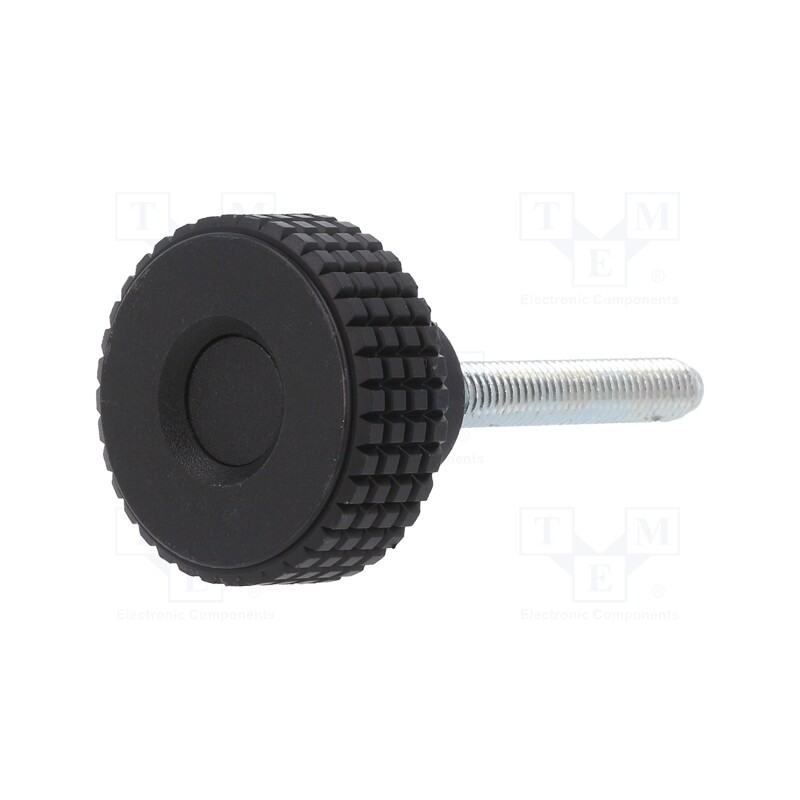 1 pcs x ELESA+GANTER - MBT.30 P-M6X40-C9 - Knob, Ø: 31mm, Ext.thread: M6, 40mm, H: 24mm, technopolymer PP, MBT-P