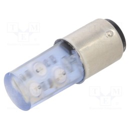 1 pcs x POLAM-ELTA - LB-BA15D-230AC SPECIAL - LED lamp, blue, BA15D, 230VAC