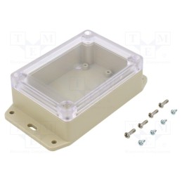 1 pcs x HAMMOND - RP1085BFC - Enclosure: multipurpose, X: 75mm, Y: 105mm, Z: 40mm, Ritec, ABS, IP65