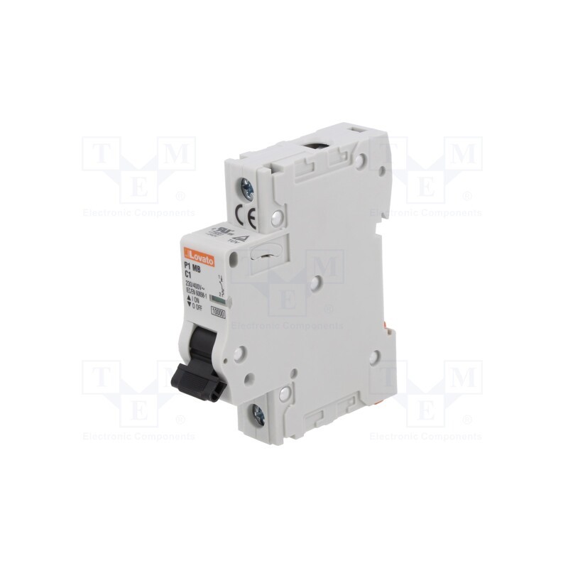 1 pcs x LOVATO ELECTRIC - P1MB1PC01 - Circuit breaker, 230VAC, Inom: 1A, Poles: 1, for DIN rail mounting