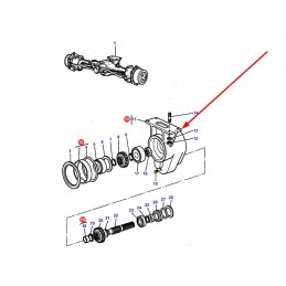 3599059m91 front drive gear housing