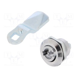 1 pcs x ELESA+GANTER - GN 115-VDE-24 - Lock, cast zinc, 24mm, Kind of insert bolt: double-bit insert