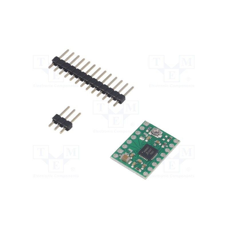 1 pcs x POLOLU - POLOLU-1182 - Stepper motor controller, A4988, 1A, Uin mot: 8÷35V, 15.3x20.3mm