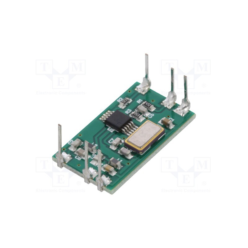 1 pcs x RADIOCONTROLLI - RC-TFSK3-434 - Module: RF, FM transmitter, FSK, 433.92MHz, 2.4÷3.6VDC, 10dBm, THT