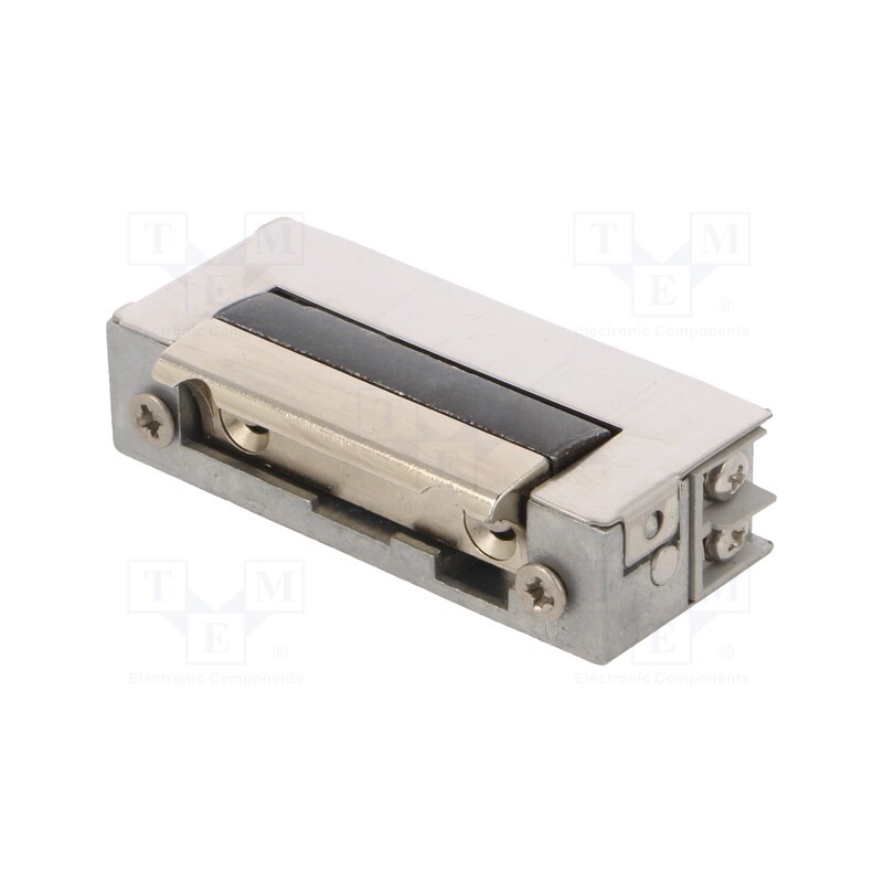 1 pcs x LOCKPOL - 1410 6-12V AC/DC - Electromagnetic lock, 6÷12VDC, with adjustable hook, 1400