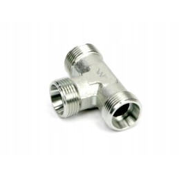 Metric hydraulic tee bbb m16x1 5 10l xt