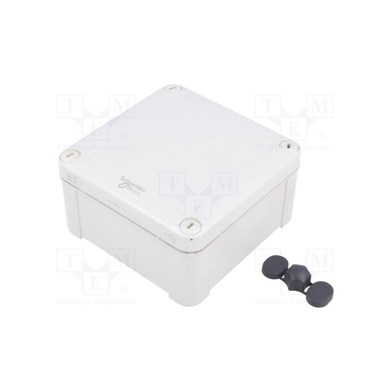 1 pcs x SCHNEIDER ELECTRIC - NSYTBP11116 - Enclosure: multipurpose, X: 105mm, Y: 105mm, Z: 62mm, polycarbonate