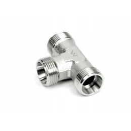 Metric hydraulic tee bbb m18x1 5 12l xt