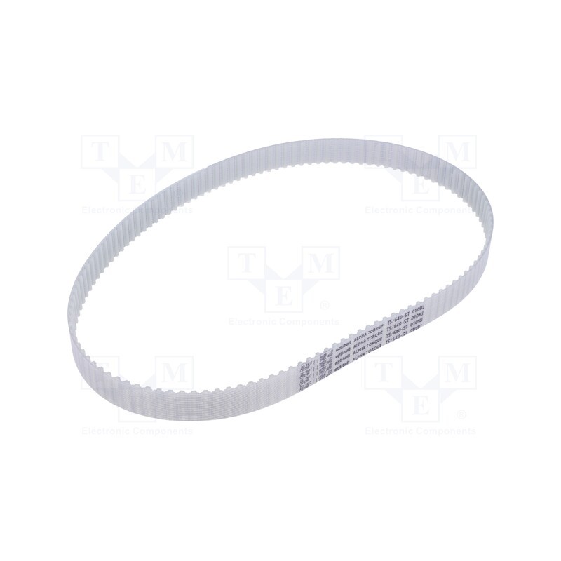 1 pcs x OPTIBELT - T5 640 1677ZA - Timing belt, T5, W: 16mm, H: 2.2mm, Lw: 640mm, Tooth height: 1.2mm