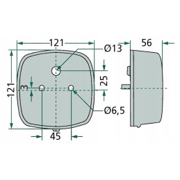 Ursus zetor mf case ferguson rear combination lamp