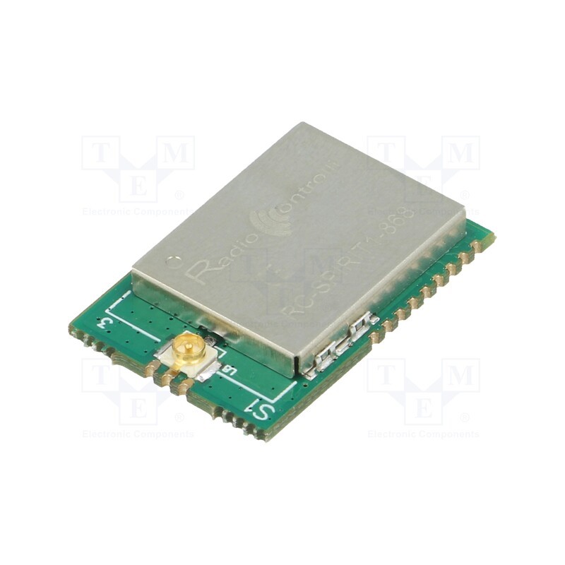 1 pcs x RADIOCONTROLLI - RC-SPIRIT1-868 - Module: RF, 868MHz, SPI, -118dBm, 1.8÷3.6VDC, 16dBm, SMD, 15x22mm