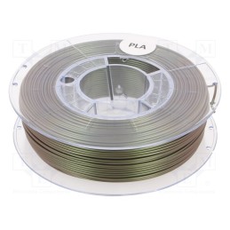 1 rol x DEVIL DESIGN - PLA 1,75 GREEN METALLIC SOLO 0,33 - Filament: PLA, Ø: 1.75mm, metallic green, 200÷235°C, 330g