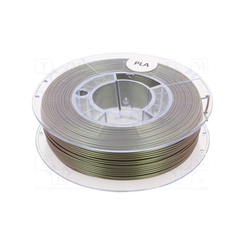 1 rol x DEVIL DESIGN - PLA 1,75 GREEN METALLIC SOLO 0,33 - Filament: PLA, Ø: 1.75mm, metallic green, 200÷235°C, 330g