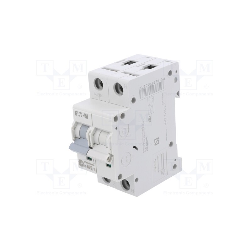 1 pcs x EATON ELECTRIC - HN-B25/1N - Circuit breaker, 230/400VAC, Inom: 25A, Poles: 1+N, Charact: B, 6kA