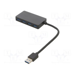 1 pcs x LOGILINK - UA0396 - Hub USB, USB A socket x4,USB A plug, USB 3.2, PnP, 5Gbps