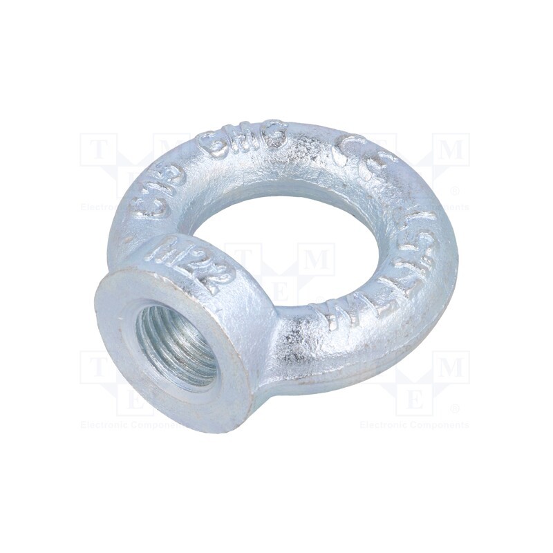 1 pcs x DROMET - NZU22 - Lifting eye nut, eye, M22, steel, Plating: zinc, DIN 582, 50mm