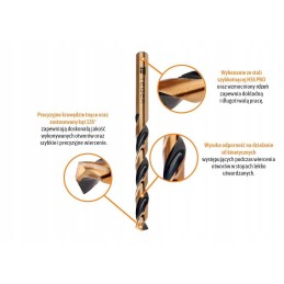 Metal drill hss pro din 338 9 5 mm teger 5 p