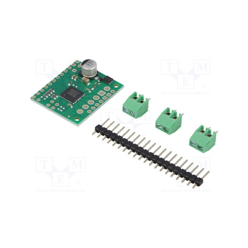 1 pcs x POLOLU - TB67H420FTG DUAL/SINGLE MOTOR DRIVER - DC-motor driver, TB67H420FTG, PWM, 1.7A, Uin mot: 10÷47V, Ch: 2